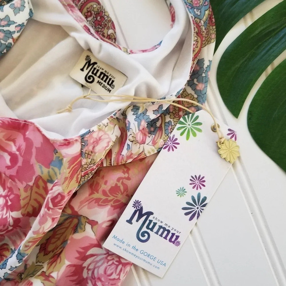 NWT Show Me Your Mumu Gomez Floral Mini Dress M - Picture 4 of 5